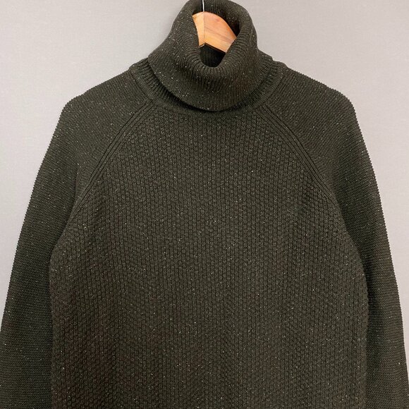 Prana Sangria Fields Sweater Dress Women Turtleneck Green Long Sleeves Medium - Picture 6 of 15